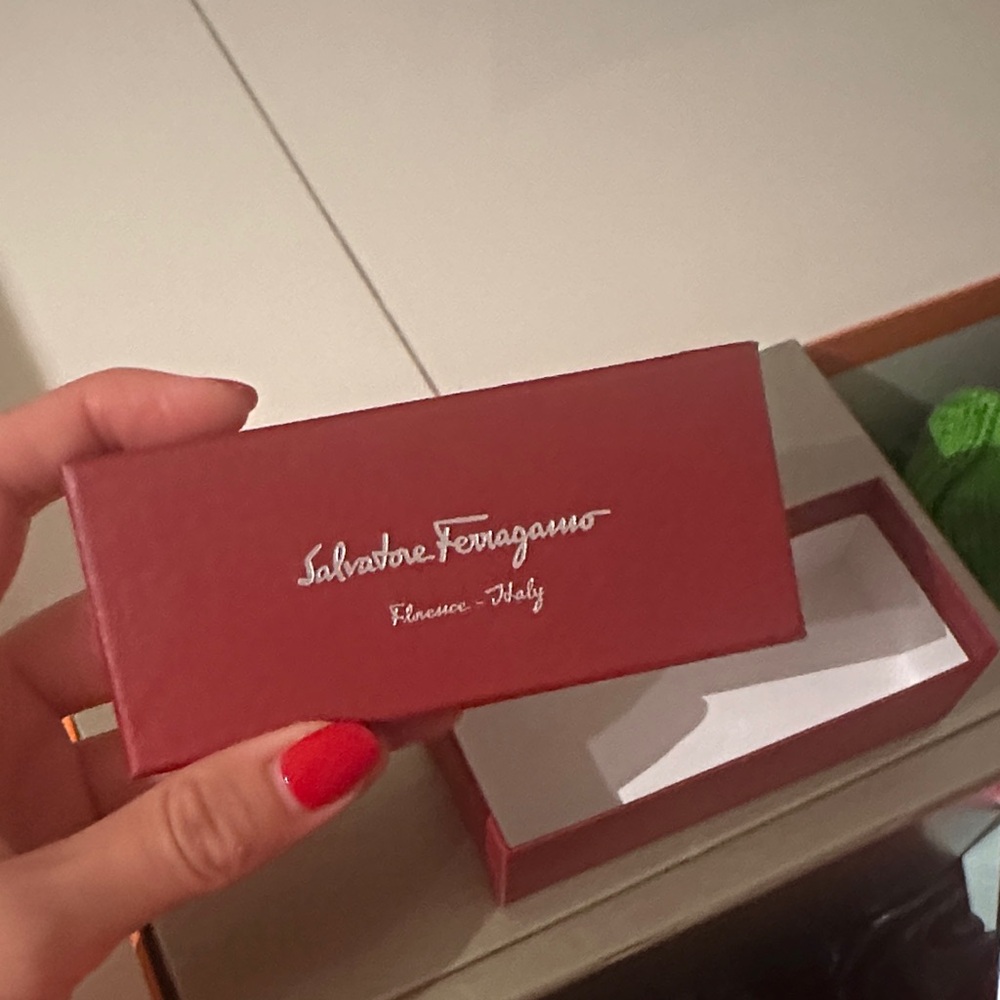 Salvatore Ferragamo Burgundy Gift Box